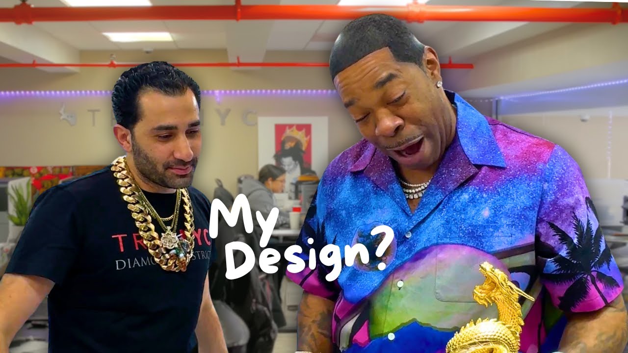 TraxNYC Gifts Busta Rhymes a Golden Dragon