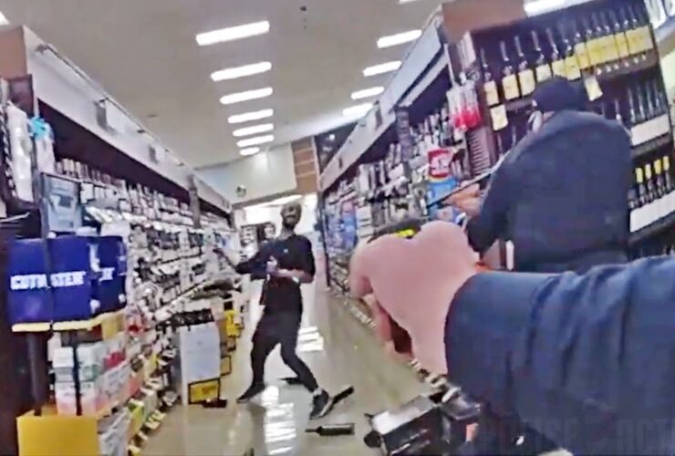 Officers Shoot Knife-Wielding Suspect After He Throws Wine Bottles At Them