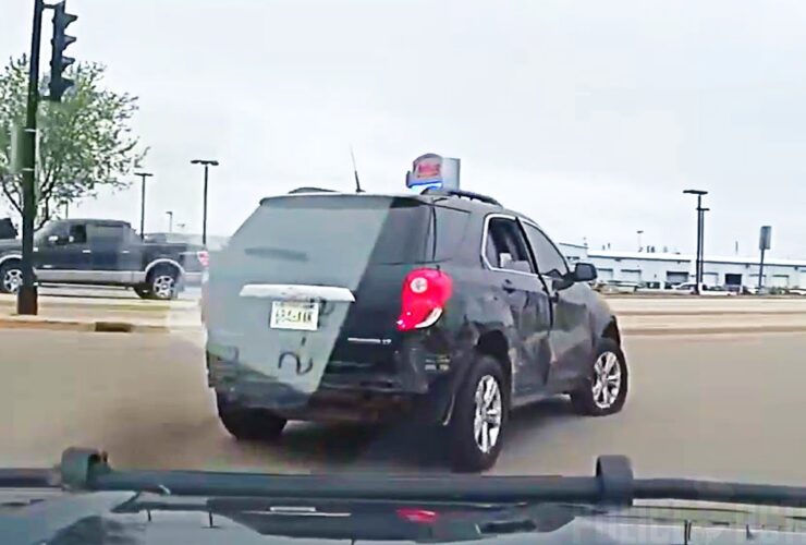 Wild Car Chase Tears Through Ditch Field and Airport Runway in Fond du Lac