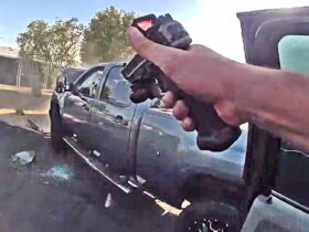 Mesa Officers Shoot at Fleeing Teens Who Drove Stolen Truck Toward Them