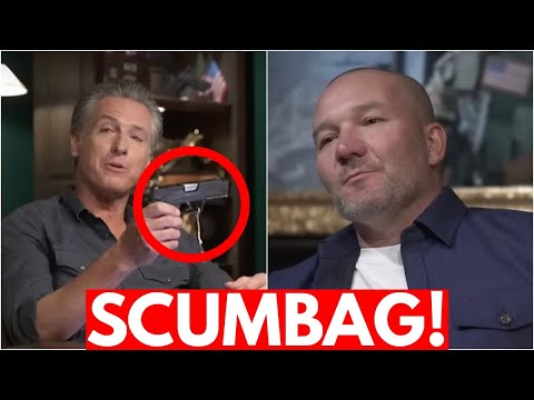 Gavin Newsom LIES To Shawn Ryan's Face About Guns *CONMAN EXPOSED*