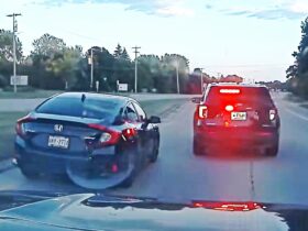 Driver Crashes into Police Cars During 100-mph Chase from Wisconsin to Illinois