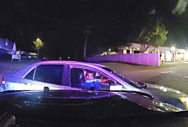 Suspect Drives Through Front Yards and Crashes into Fence During Police Pursuit