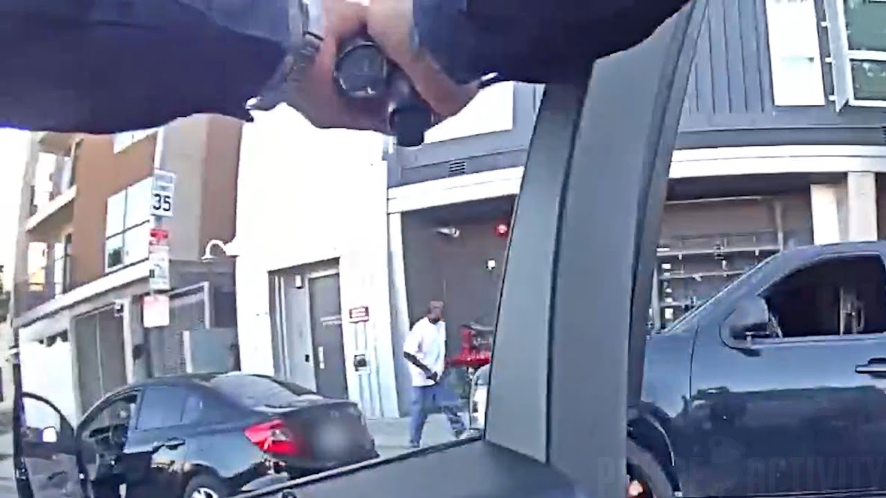 LAPD Cops Open Fire On Armed Man During Street Altercation