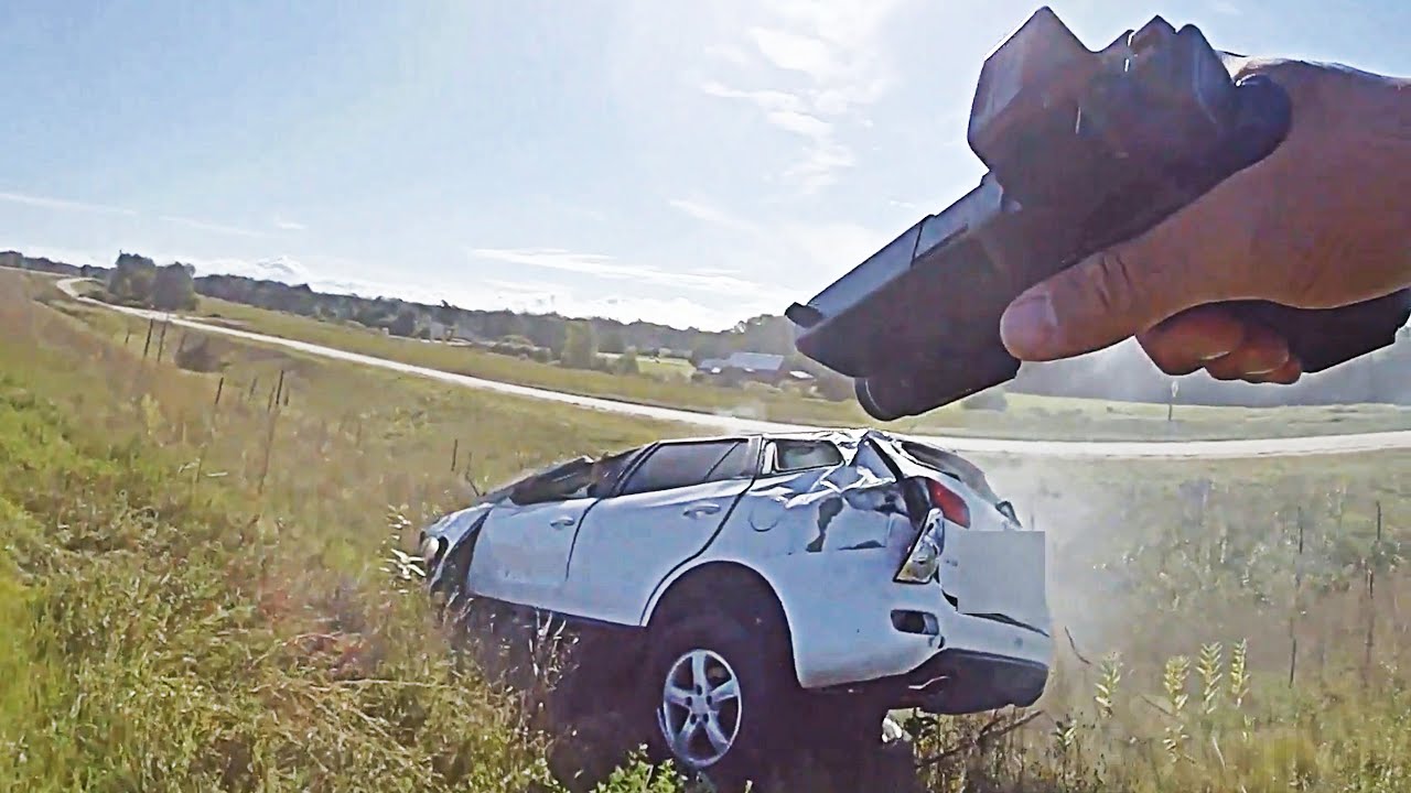 Wisconsin Police Shoot Armed Homicide Suspect After Rollover Crash