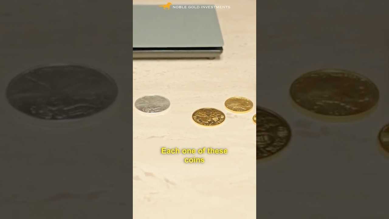 Different gold and silver denominations…