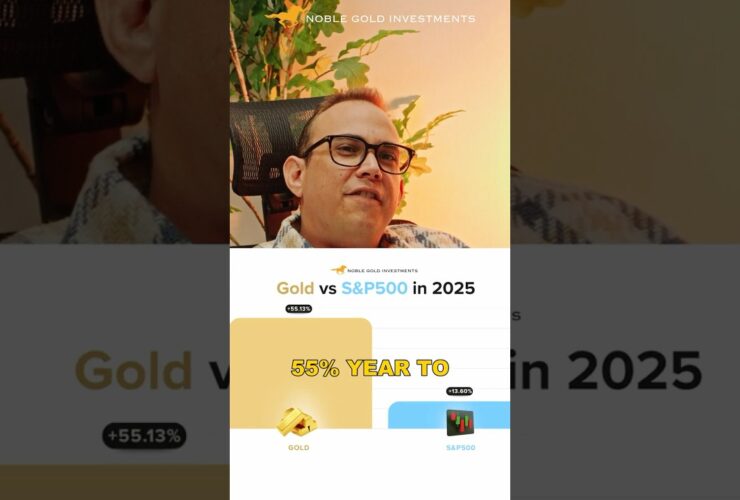 Gold +55% vs S&P +13% in 2025 🤯