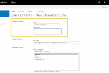Creating a SharePoint Site/Subsite