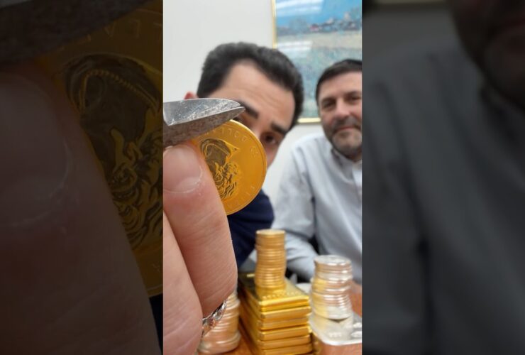 Gold Coin Business Trick #traxnyc #Gold #silver