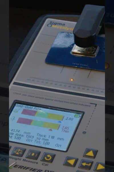 Someone tried to sell us a fake gold bar!