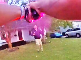 Officer Shoots Armed Man As Victims Run For Safety