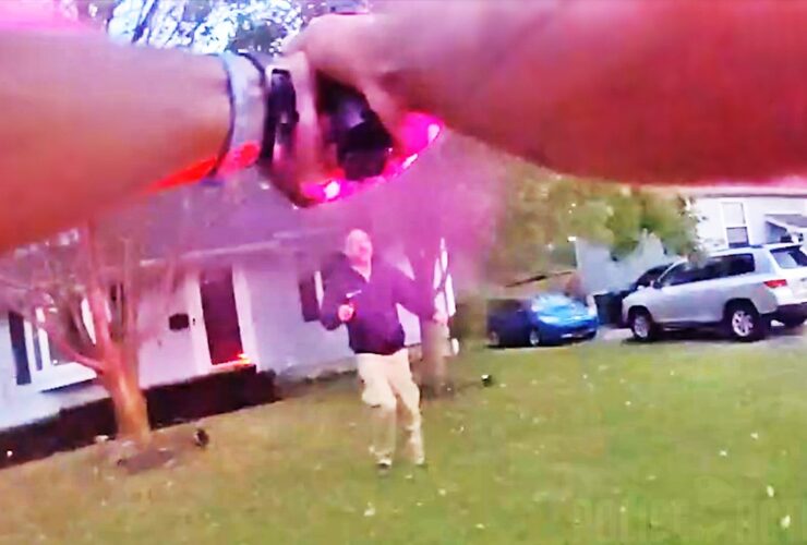 Officer Shoots Armed Man As Victims Run For Safety