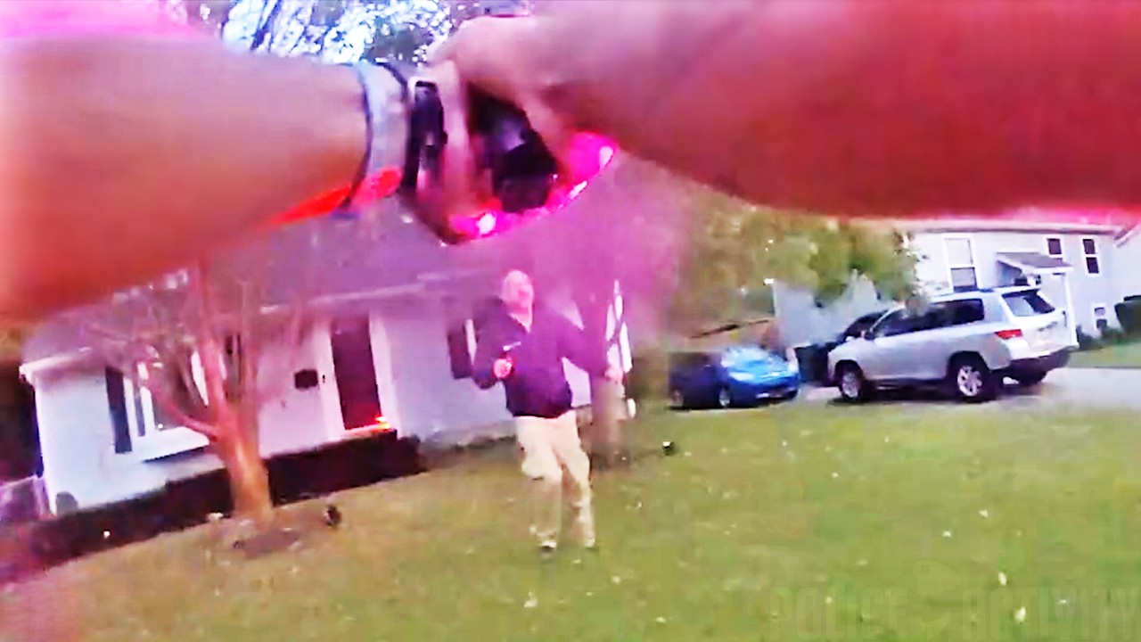 Officer Shoots Armed Man As Victims Run For Safety