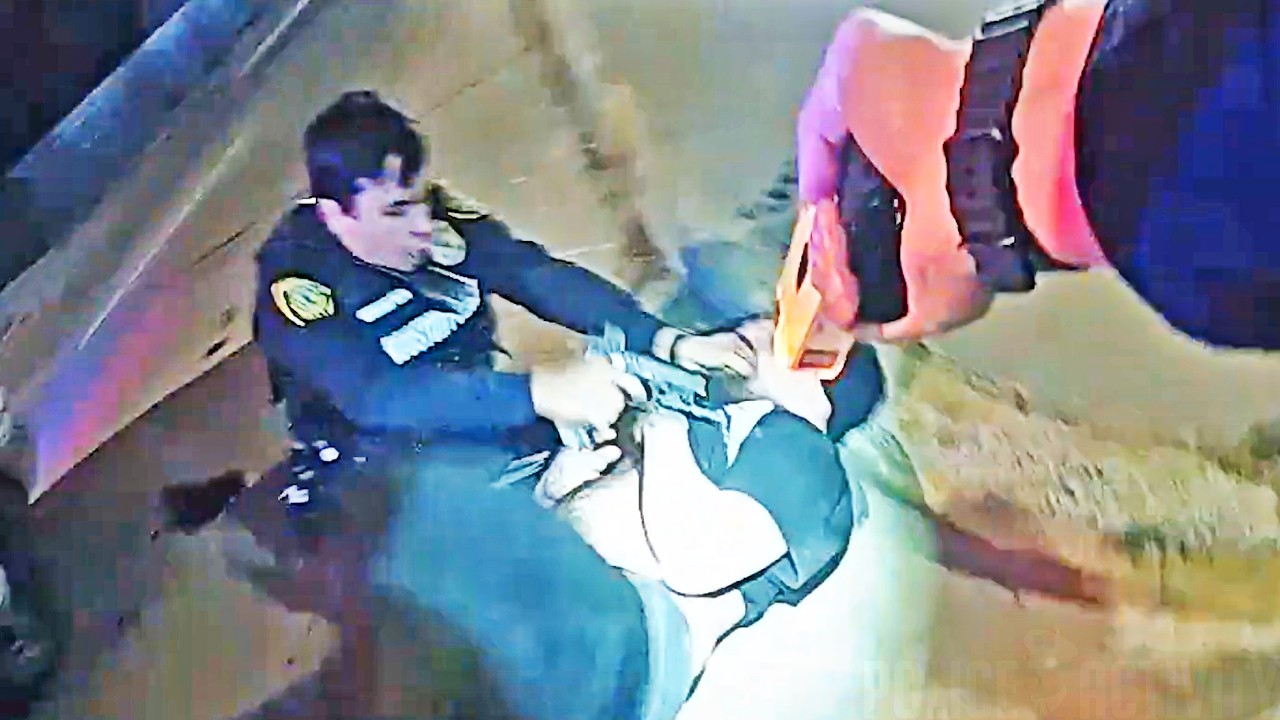 Houston Police Officer Shoots Wanted Man After Struggle