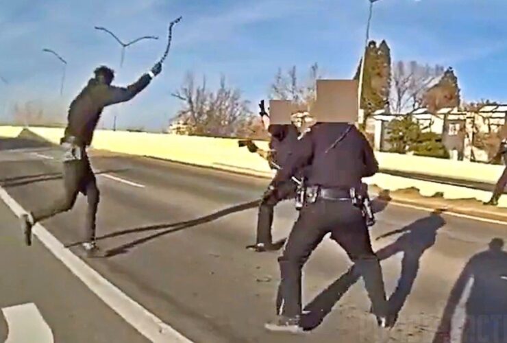 Suspect Lunges at Reno Officers With Tow Chain Before Being Shot