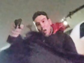 Bullet Tears Through Officers Hat During Close Call Shootout With Armed Suspect