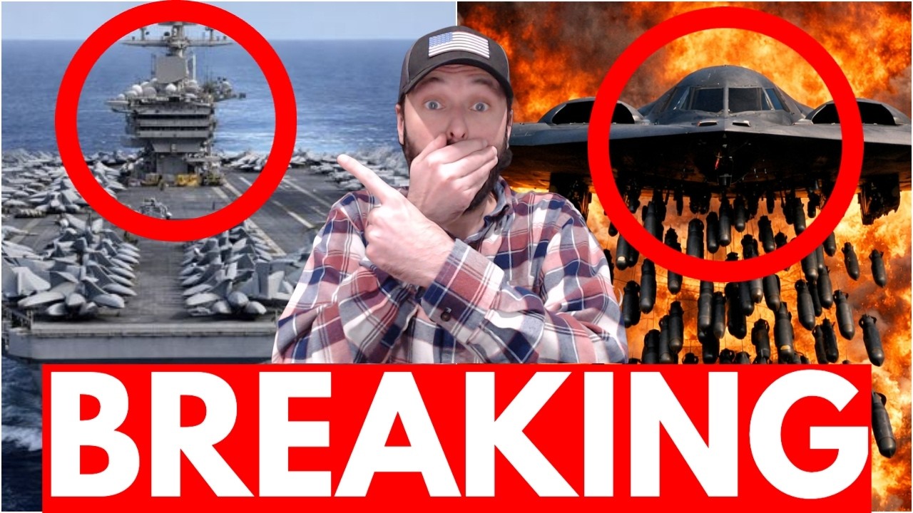 U.S. Aircraft Carrier ON FIRE – Stealth Bombers HAMMER Iran's Secret Base