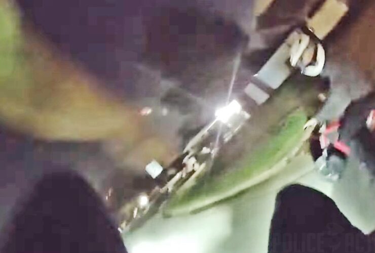 Cop Hitches Wild Hood Ride To Tackle Teen On Minibike