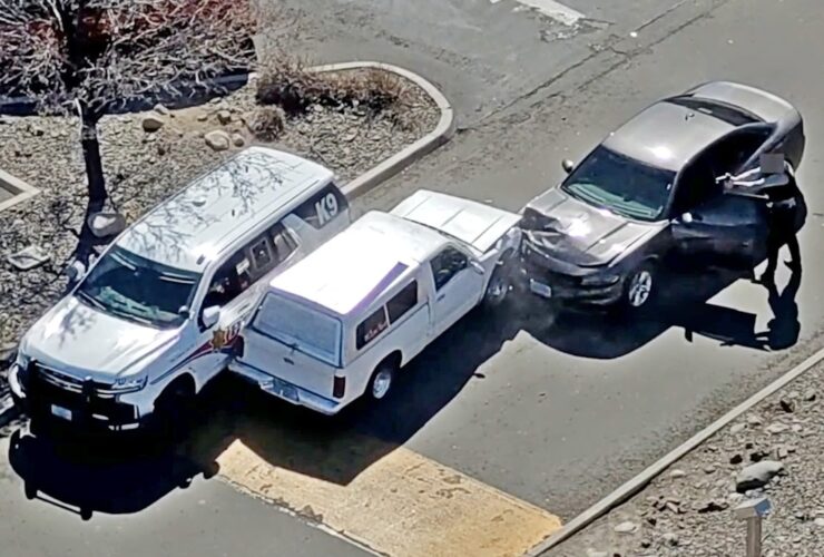 Suspect Calls 911 on Himself Then Drives at Police With Gun Drawn
