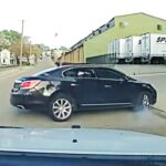 Homicide Suspect Instantly Floors it When Officer Gets Behind Him