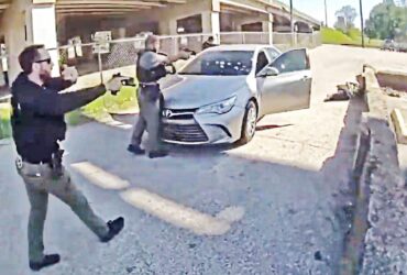 Officers Surround Armed Homicide Suspect Then Gunfire Breaks Out