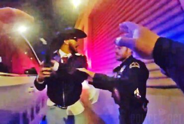 Officer Fires Gun After Being Knocked To The Ground