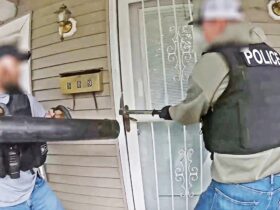 Suspect Armed With Revolver Gets Shot During Police Entry