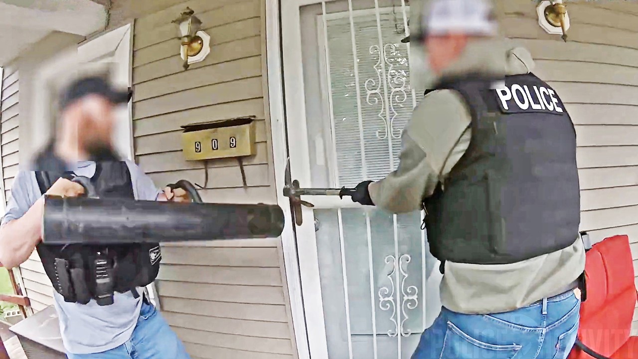 Suspect Armed With Revolver Gets Shot During Police Entry