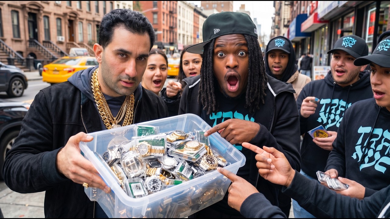 Protecting A Box Of 60 Rolexes In Public!