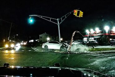 Stolen Kia Crashes into SUV During Police Chase