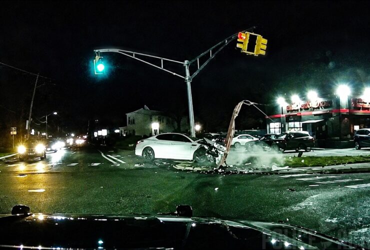 Stolen Kia Crashes into SUV During Police Chase