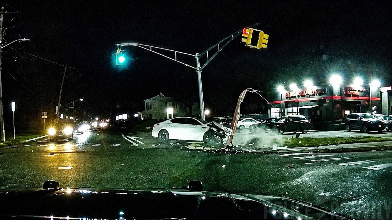 Stolen Kia Crashes into SUV During Police Chase