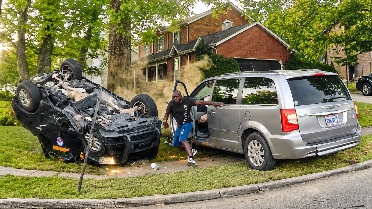Suspect In Stolen Vehicle Slams Into Police Cruiser During Pursuit