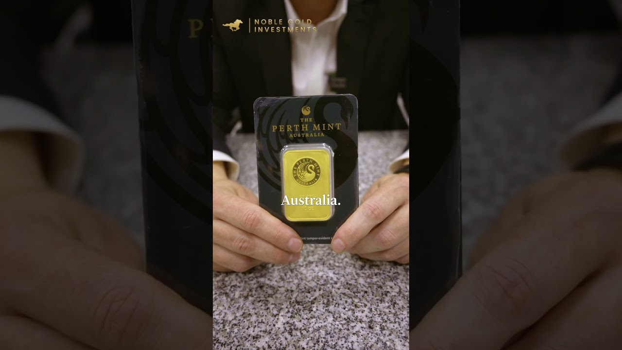 Gold bars from the Perth Mint in Australia