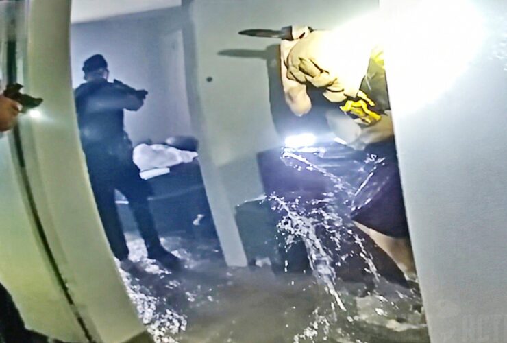 Barricaded Suspect Sets Apartment Ablaze Then Charges Police With Knife