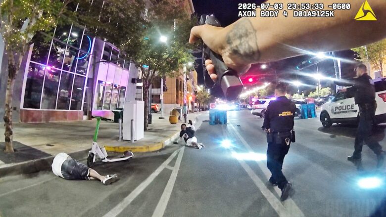 Man Pulls Gun & Fires at Two People in Front of Police