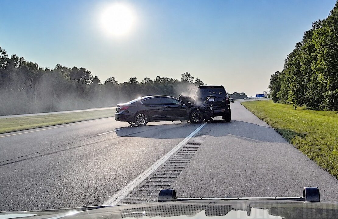 Arkansas State Police Chase Ends In Terrifying Rollover Crash