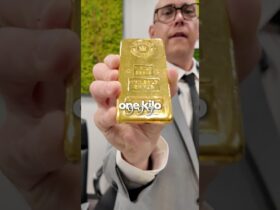 0,000 in Physical Gold Bars Stacked!