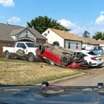 Police Pursuit Ends After Dodge Challenger Slams into Cars