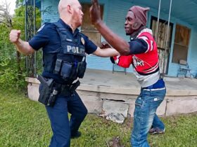 Female Officer Challenges Suspect To Fight Before Chaotic Arrest