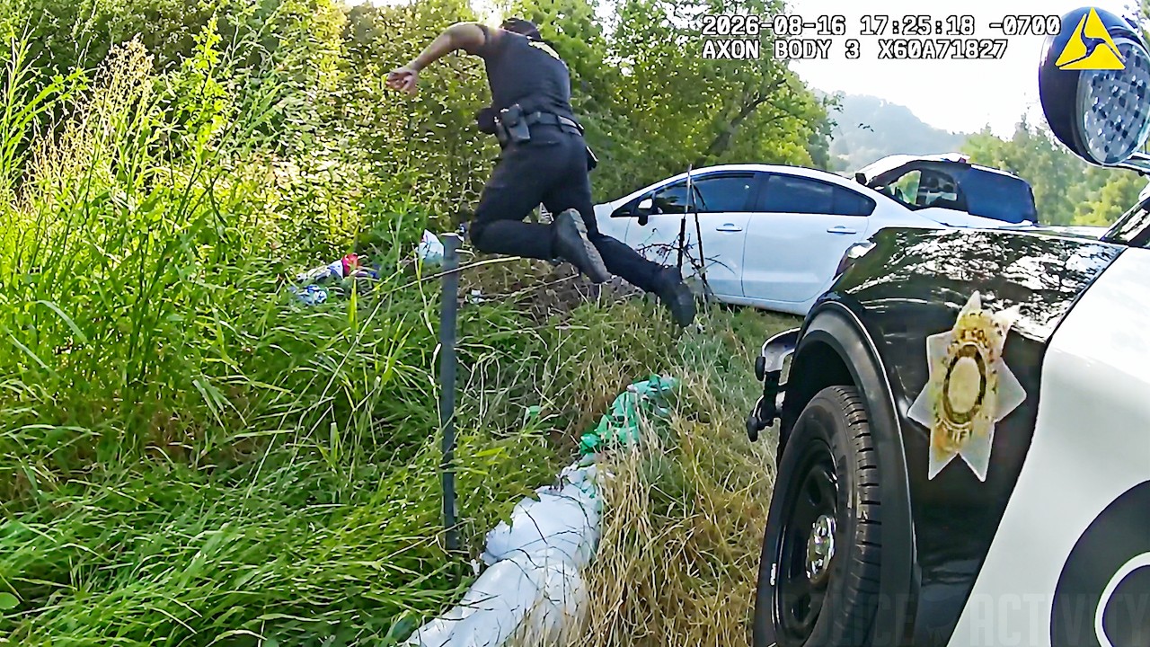 Deputy Pulls Off PIT Maneuver To Stop Fleeing Robbery Suspect