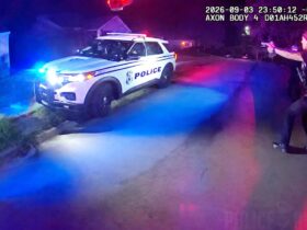 Suspect Steals Police Car Then Crashes Through a House