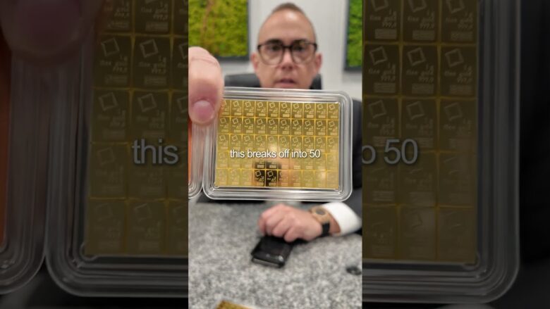 This 50g Gold Bar Fits Right in Your Wallet!