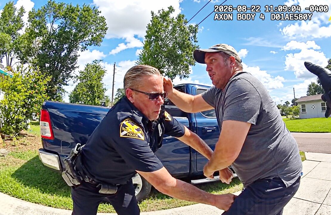 Man Suddenly Attacks Police Officers During Welfare Check
