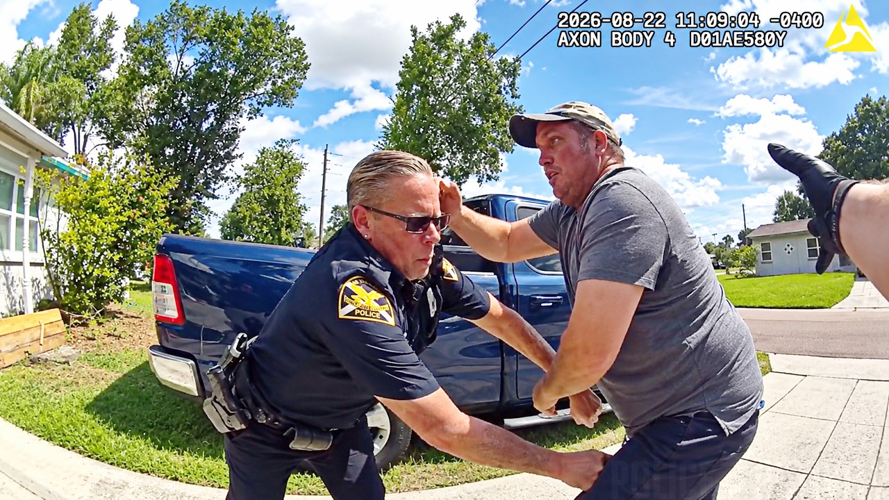 Man Suddenly Attacks Police Officers During Welfare Check