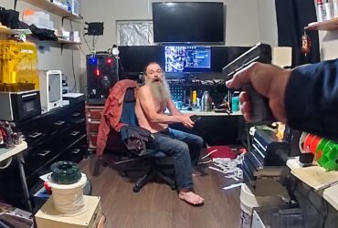 Man Pulls Large Knife As Officers Enter His Room